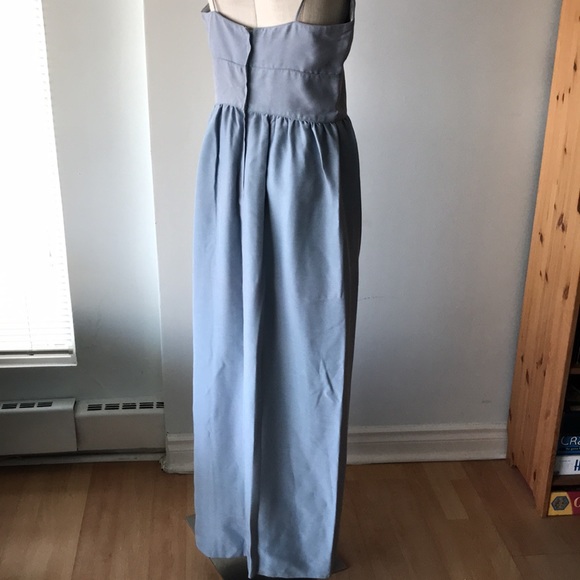 Dove grey/blue custom Sig Plach gown - Picture 7 of 10